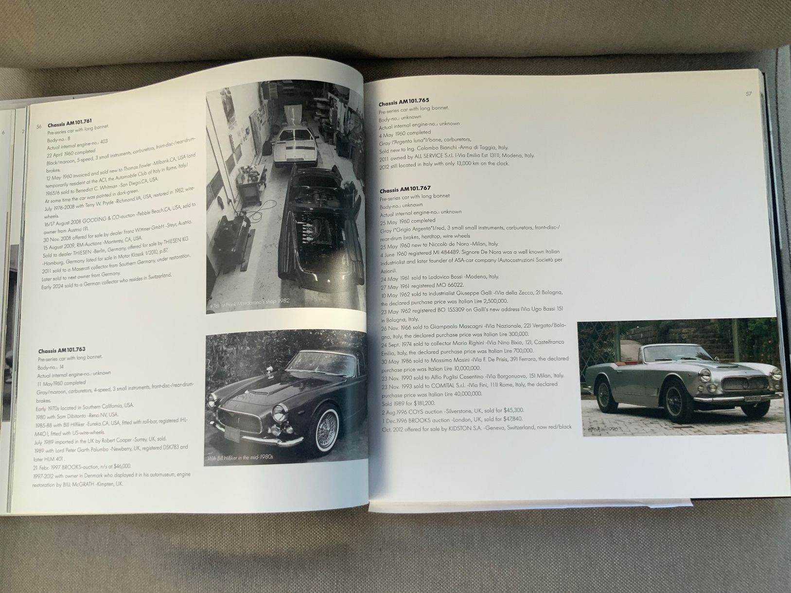 Libri: Maserati 3500 GT Vignale – Usato da Erlenbach ZH venduto da Blondie1966 5