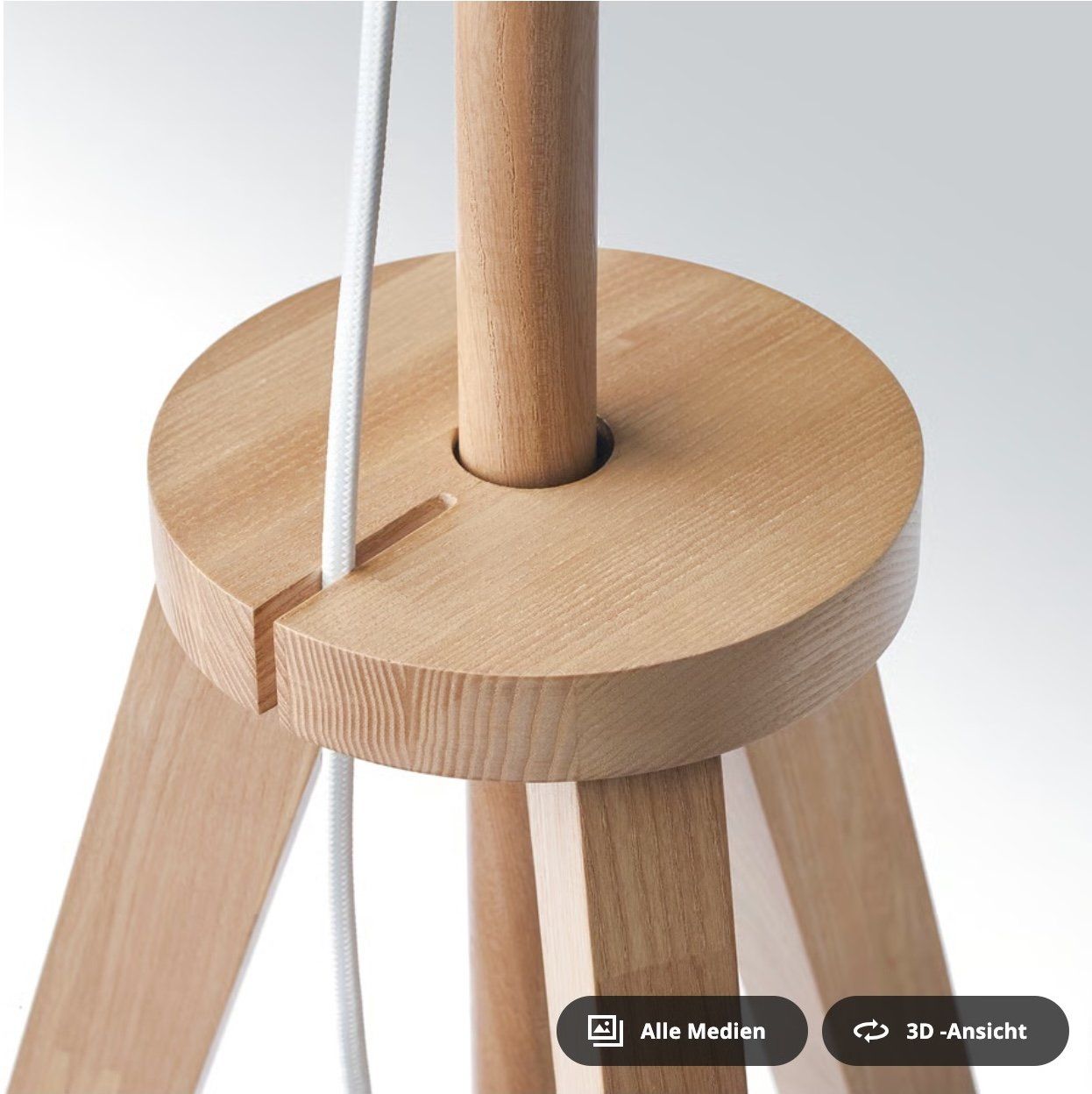 Ikea Lampade: IKEA LAUTERS Standleuchte | Esche / weiss – Nuovo (secondo la descrizione) da Scherz venduto da Neogeo5000 6