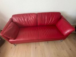 Magnifique canapé en cuir véritable (marque Intertime)