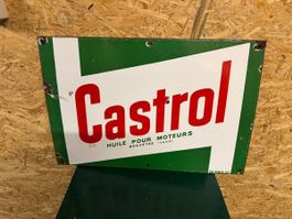 Castrol Email-Schild, Rarität, Garage