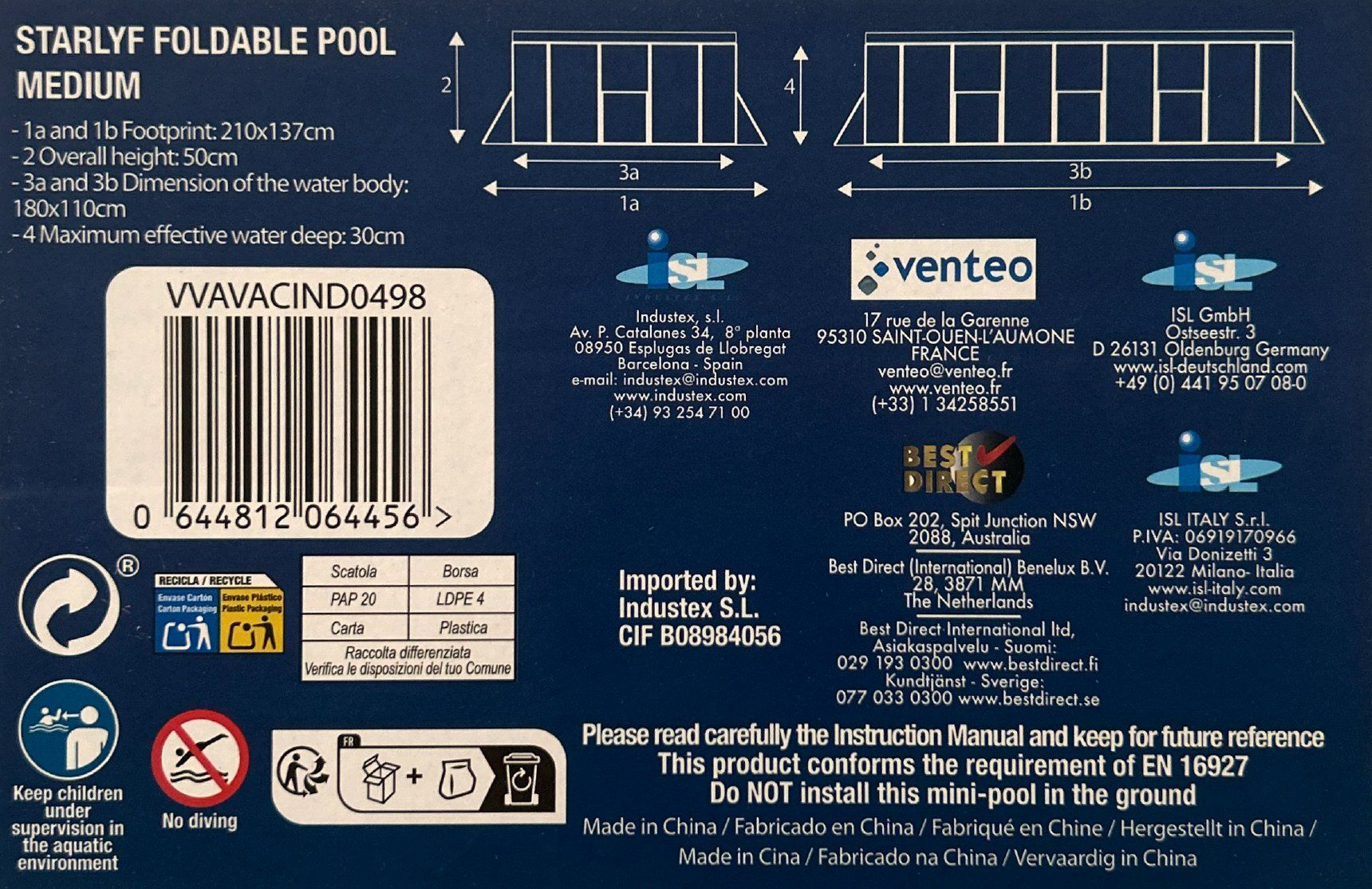 Piscine: Piscine pliable de jardin – Nuovo e nell'imballaggio originale da Préverenges venduto da all_b9ww 1