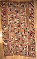 Tapis des Marais Irak brodé main couleurs naturelle mi 20 èm