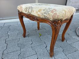 Vintage Hocker Schemmel Polster Sessel Stuhl