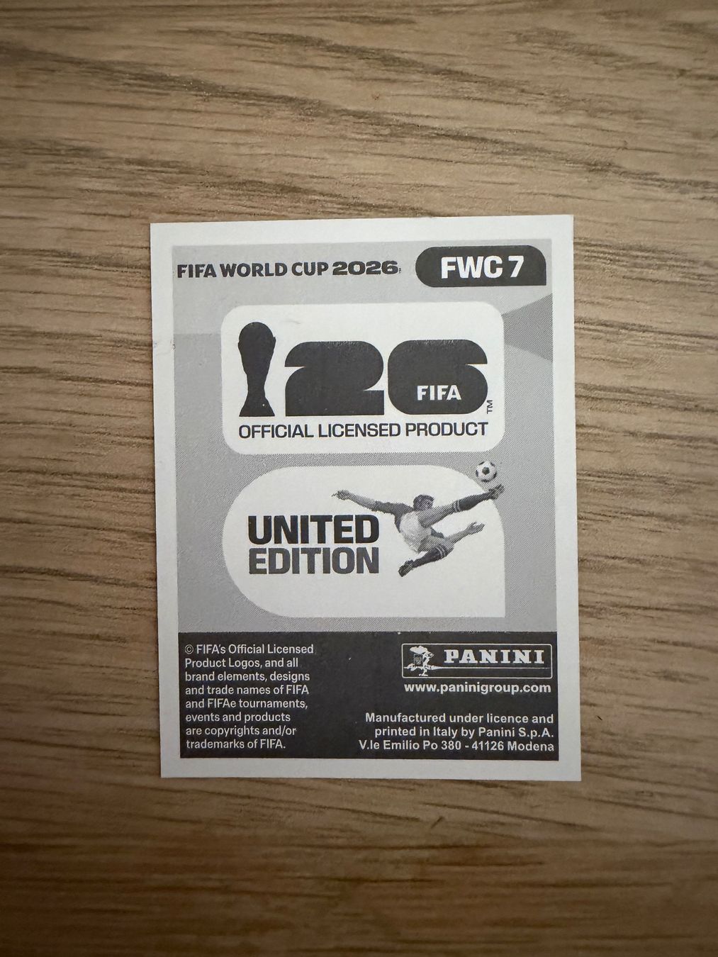 Panini Album: FIFA WM FWC 7 PANINI CANADA, USA, MEXICO – Nuovo e nell'imballaggio originale da Thun venduto da Surflife01 1