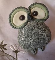 Eule Figur Naturstein Handgemacht  jedes einzigartig inserat