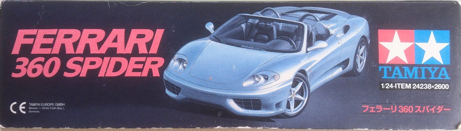 Ferrari Modellini d'auto: Tamiya Ferrari 360 Spider #24238 – Nuovo e nell'imballaggio originale da Châtillens venduto da rei_y82w 2
