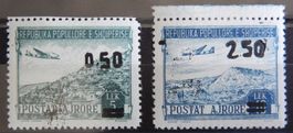 Albanien Kat. 523-524 **/* 1953 Kat. 80 Euro 524 ist ** beid