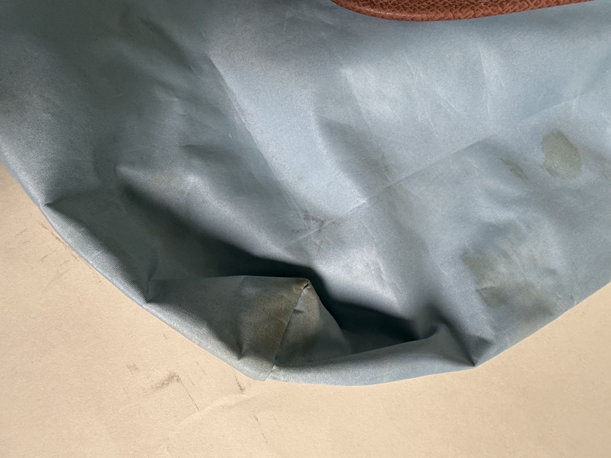 Longchamp Taschen: Longchamp Tasche hellblau braun gebraucht mit Flecken – Gebraucht aus Kastanienbaum von Poolboy007 5