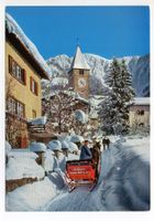 KLOSTERS Kirchgasse - Pferde-Schlitten H. Kasper