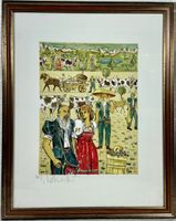 KÜROGER BOHNENBLUST SIGNIERT LITHOGRAPHIE NUMMERIERT