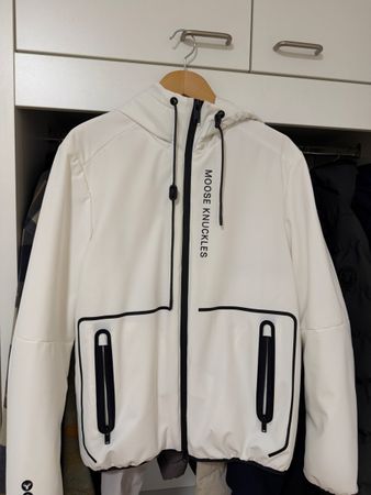 Moose Knuckles Nylite Jacke weiss - guter Zustand