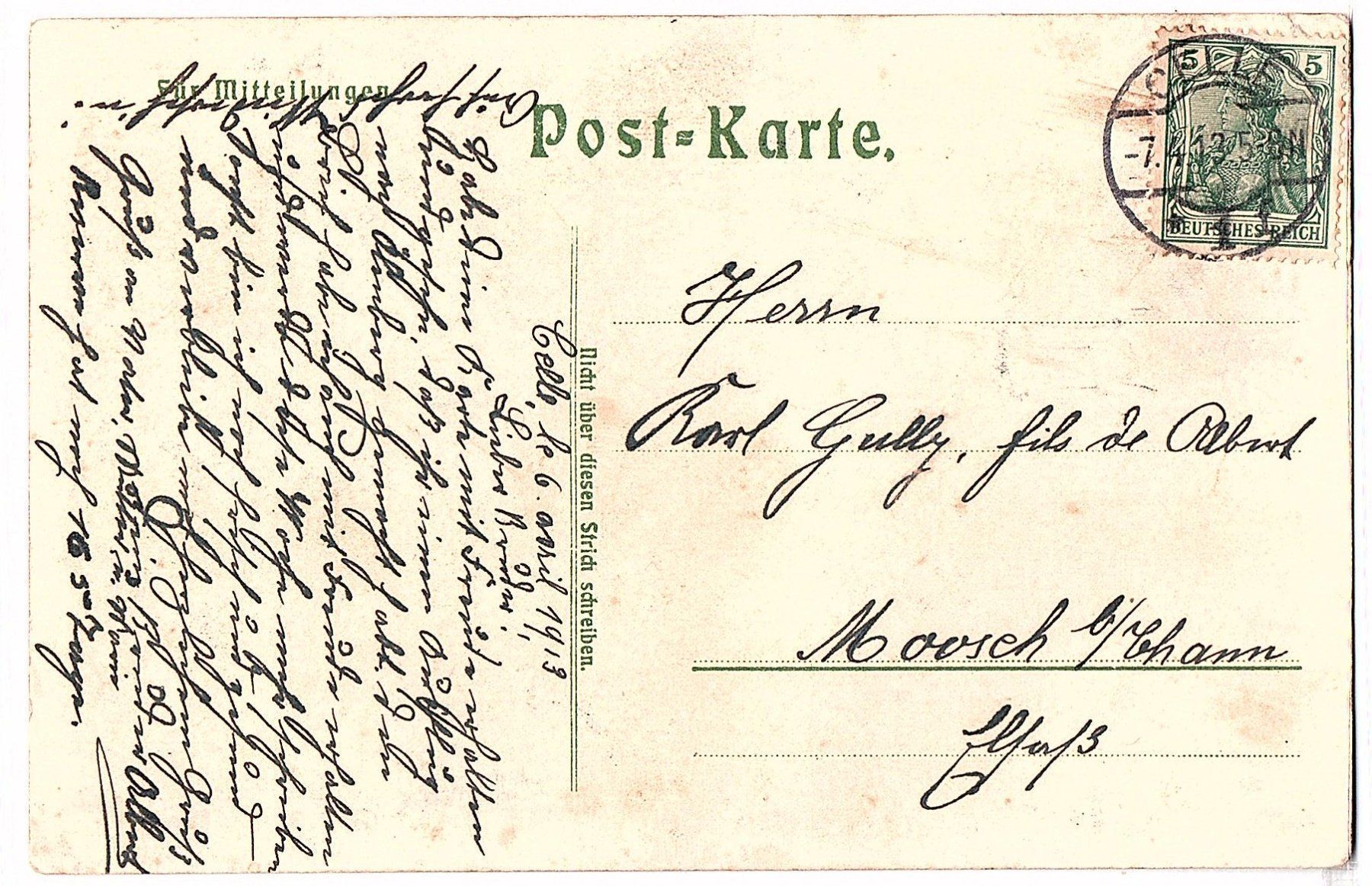 Ansichtskarten: Ansichtskarte Litho 1. Weltkrieg Deutschland Reserve – Gebraucht aus Mörschwil von antiksalon 1
