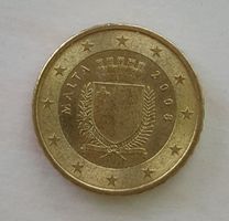 10 Cent Münze - Malta 2008 (sehr selten)