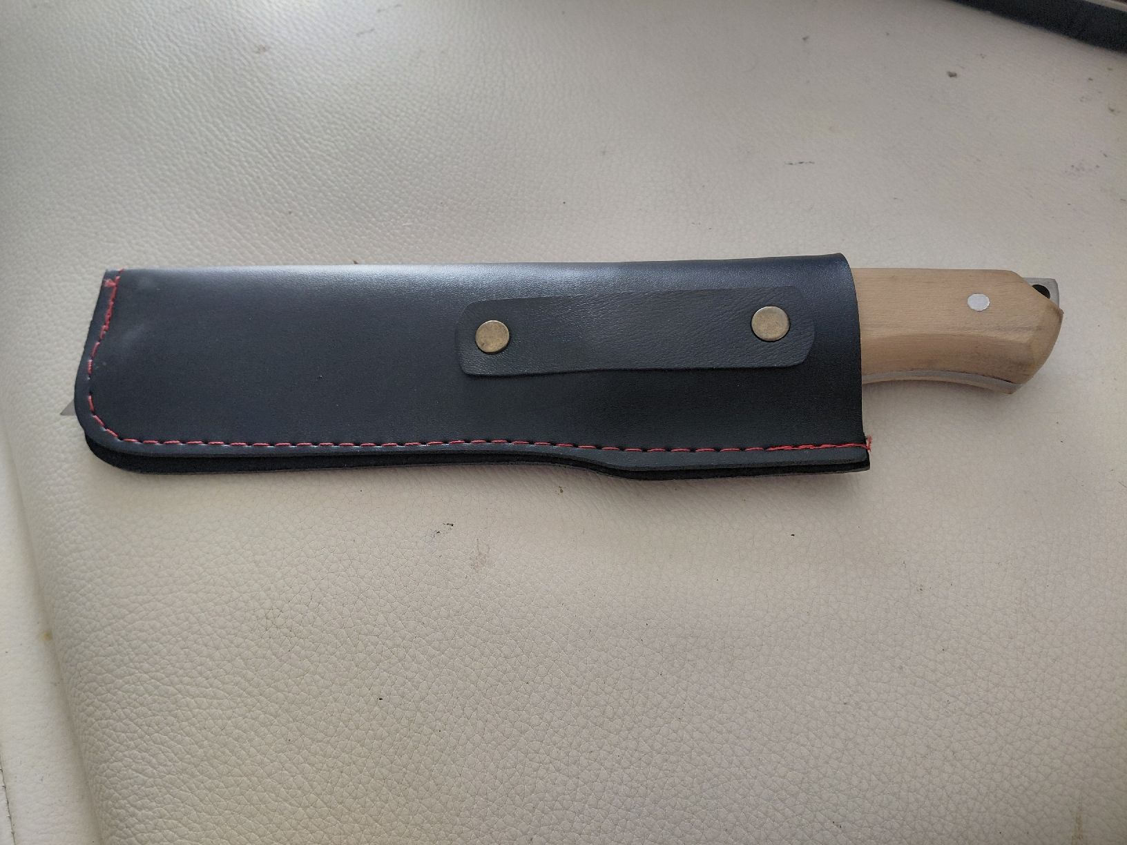 Posate: Türkisches Messer mit Holzgriff und Lederscheide – Nuovo (secondo la descrizione) da Belp venduto da mar_76s8 3