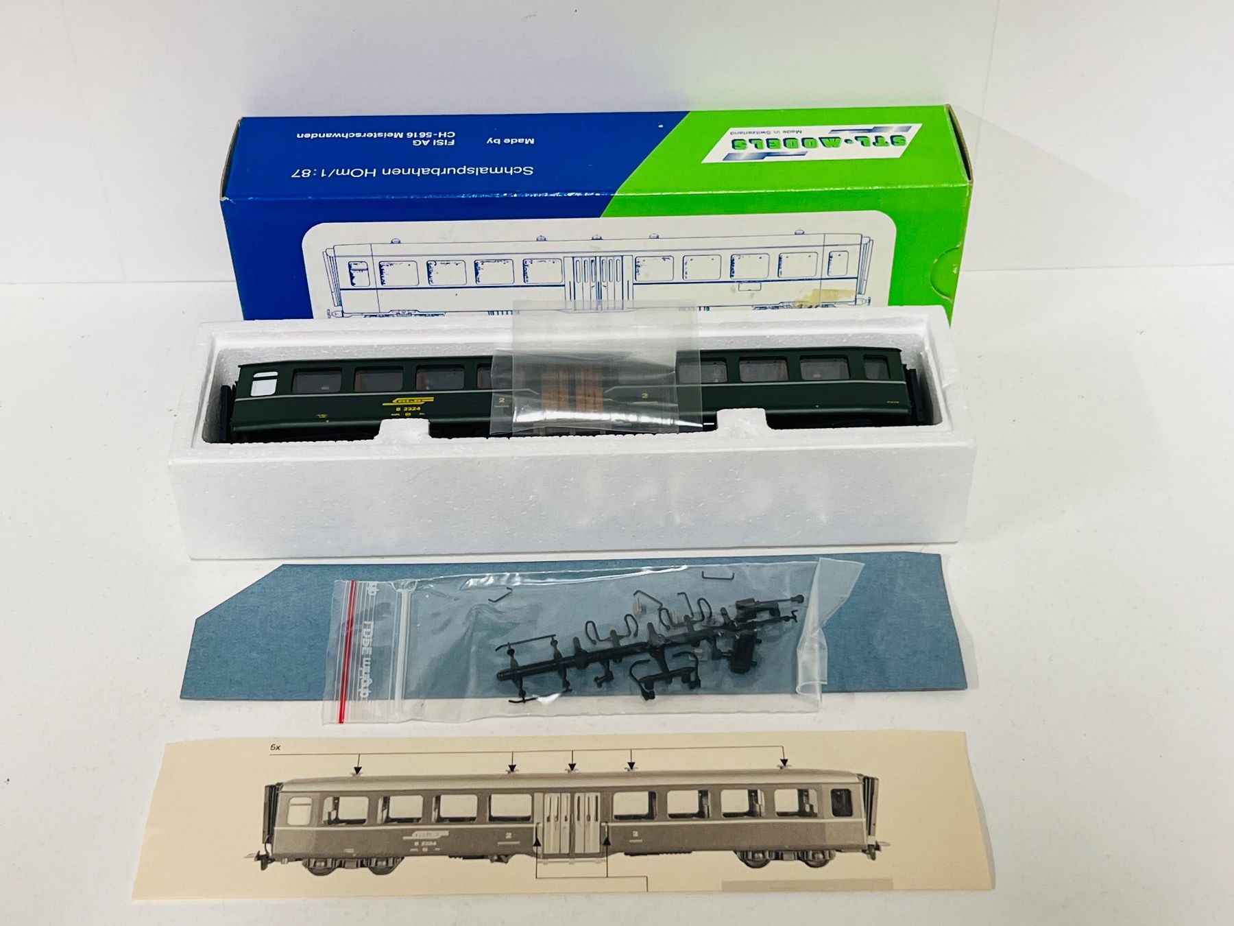 Modellini di ferrovie: STL-Models RhB B 2324 Personenwagen – Nuovo (secondo la descrizione) da Neuenhof venduto da ludovicco 7