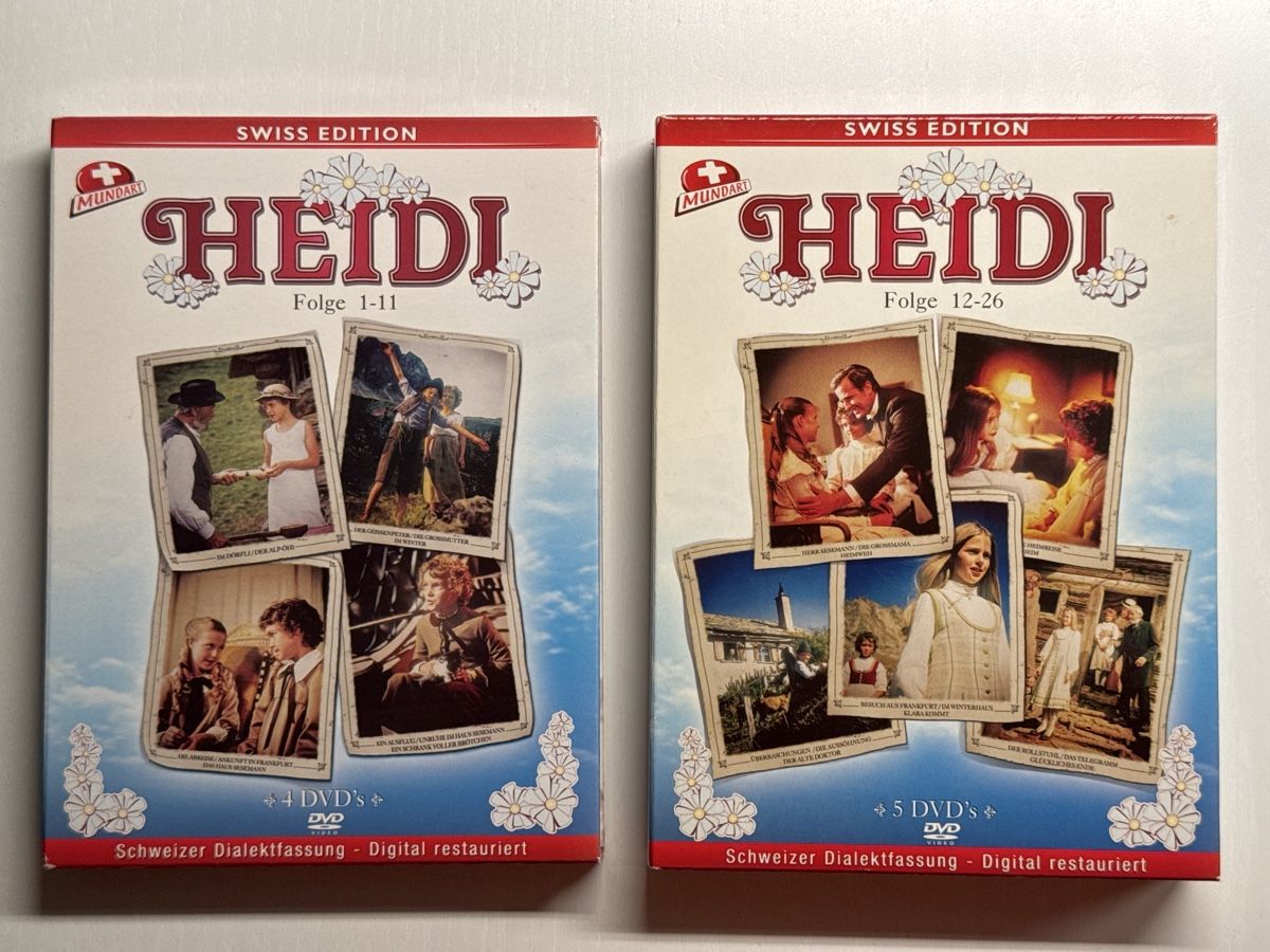 Tutti i DVDs: Heidi DVD-Box Schweizer Dialektfassung 1-26 – Usato da Olten venduto da Tsteffen
