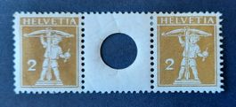 9-15-5 Timbres Helvetia. Pont avec grand trou. Réf.S2 *