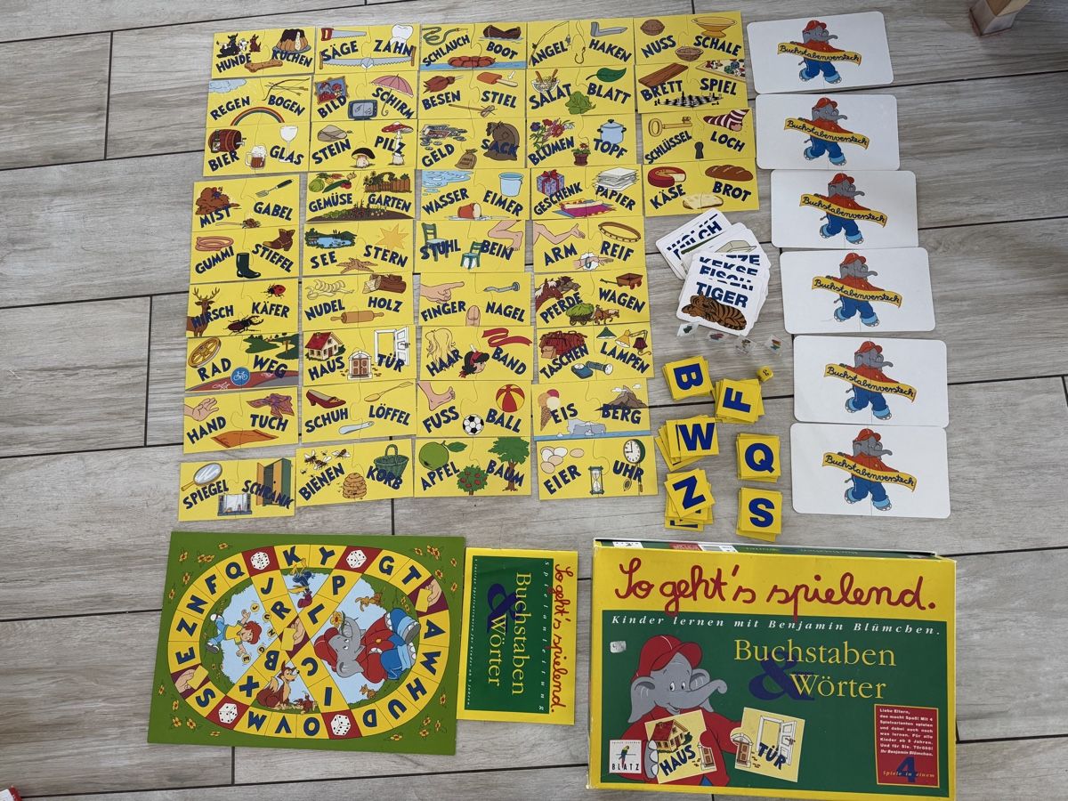 Giochi: Benjamin Blümchen Spiel Buchstaben Wörter,  – Usato da Dittingen venduto da Estrella46