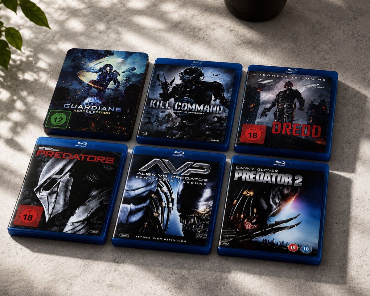 Tous les DVDs: Sci-Fi & Predator Blu-ray Paket | Dredd, AVP, Predators – Neuf (Voir description) à St. Gallen par Starlord77