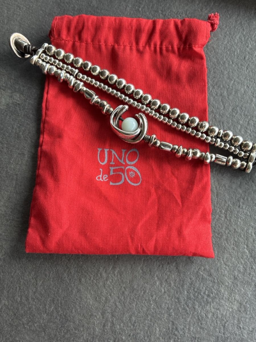 Bracciali & Braccialetti: Armband UNOde50 Silber mit blauem Stein – Nuovo (secondo la descrizione) da Horgen venduto da bho66 1