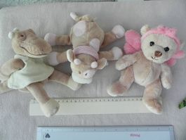 Plüschtiere Sammlung 3 Stk Kuh Teddy Krokodil