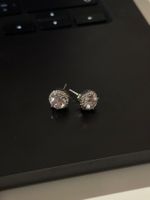 Elegante Ohrstecker, Silber 925, Zirkonia