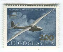 Briefmarke "Flugzeuge". Jugoslawien