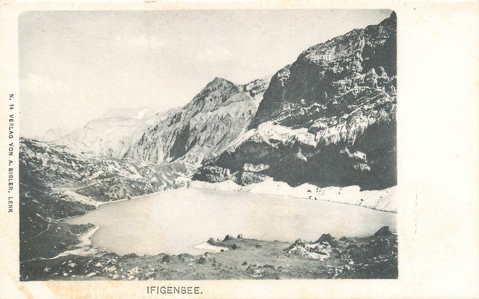 Cartoline postali: Lenk (BE) Iffigensee Alpenpanorama – Usato da Biasca venduto da Blenio71