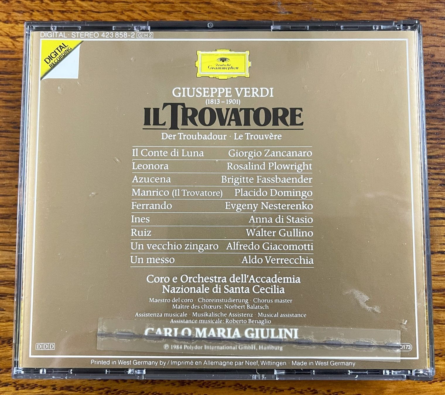 CD: CD Box - GIUSEPPE VERDI - IL TROVATORE – Usato da Oftringen venduto da Vucki 2
