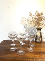 6xWein-/Cocktailgläser aus Kristall