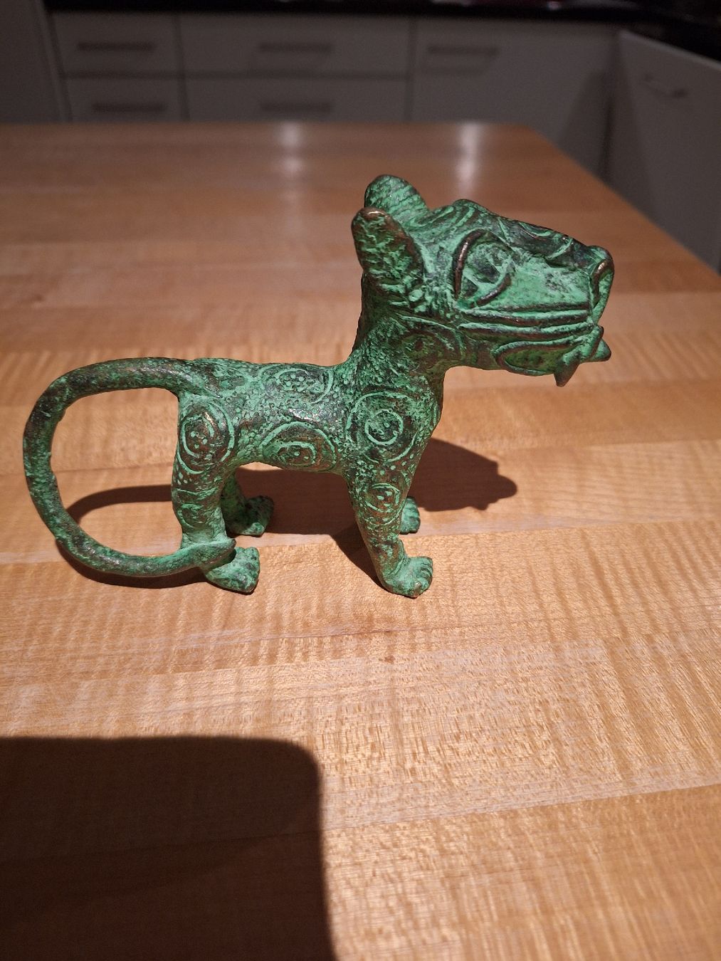 Figuren: Antike Bronze Figur Loepard Benin – Gebraucht aus Dornach von bals28 1