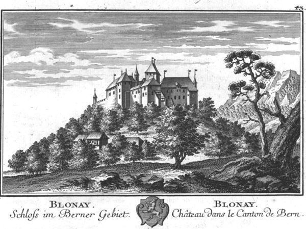 Incisioni: Blonay von Herrliberger 1754 – Usato da Rafz venduto da Helvet32 1