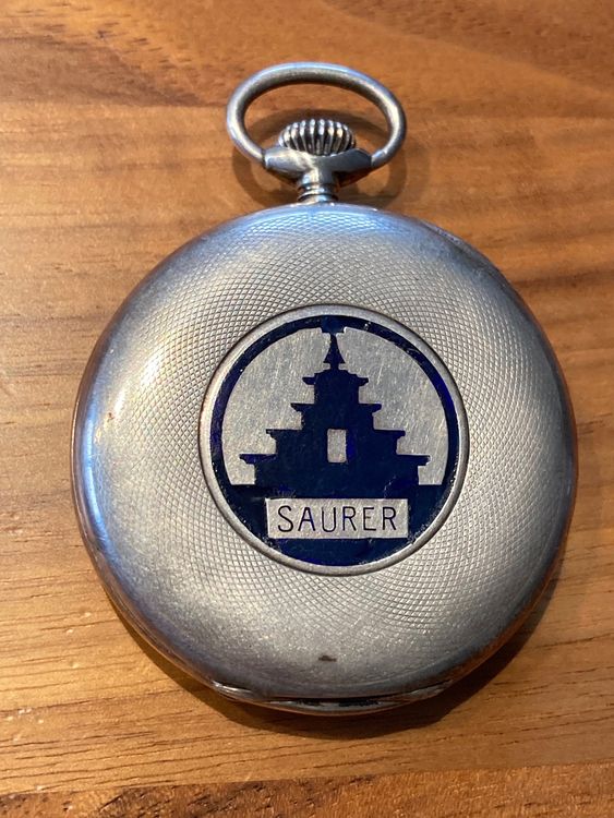 Saurer Oldtimer Taschenuhr / Sackuhr silber (Gebraucht) in Neuenhof für ...