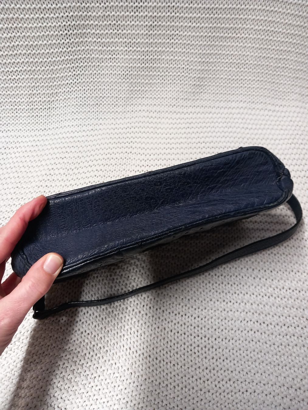 Taschen: Straussenleder Handtasche Vintage blau – Gebraucht aus Gwatt (Thun) von umwelt-brocki 4