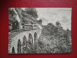 AK Repro Bahn WAB Wengernalp Viadukt