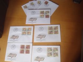 PP 1989 FDC Serie und einzeln und 4er‪