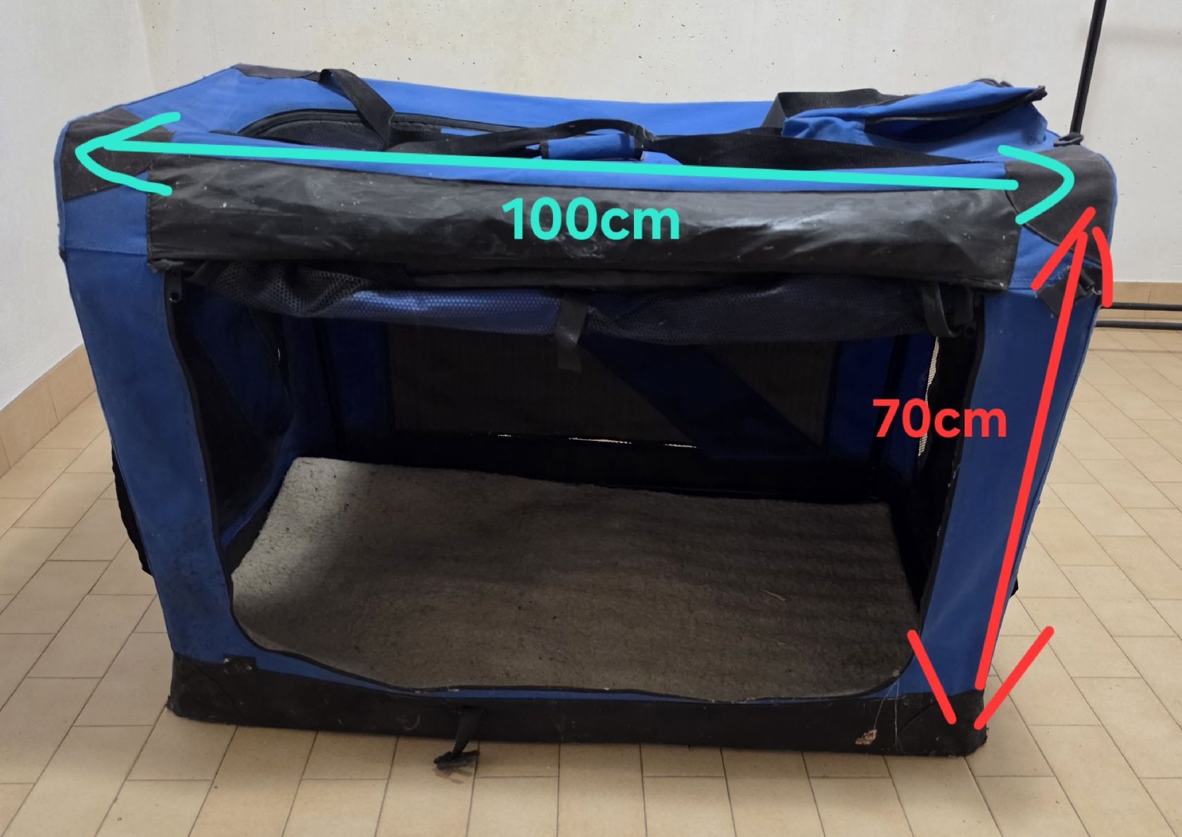Gabbie, trasporto & Sicurezza: caisse de transport pour Chien. – Usato da Bevaix venduto da Nounoursch 1
