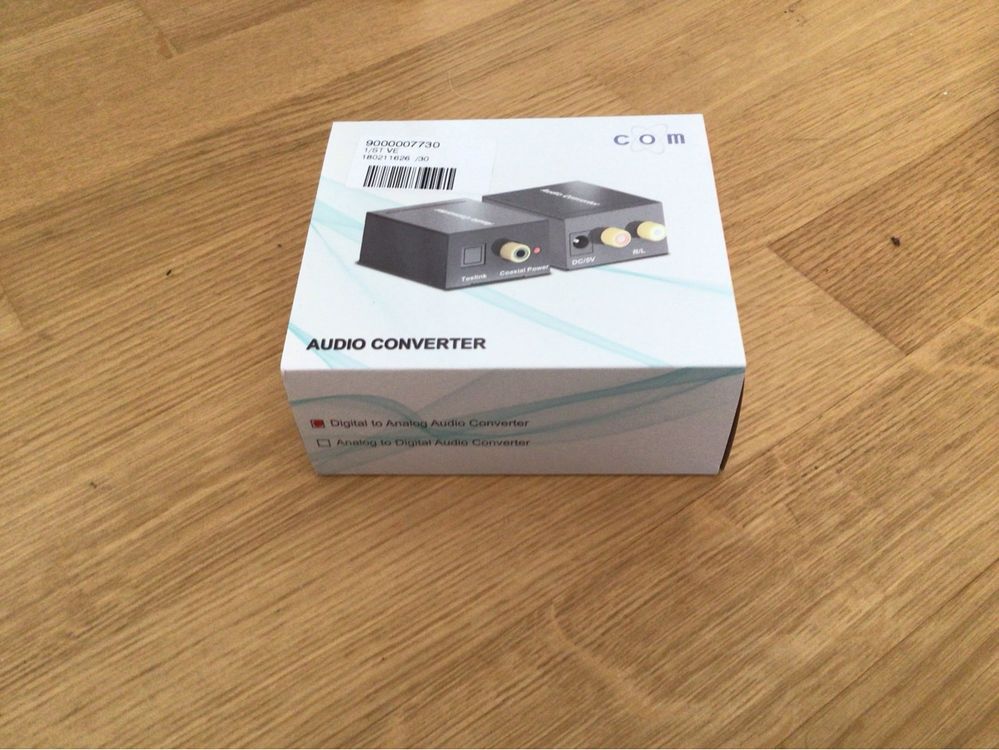 Auvisio Digital Analog Wandler: Audio-Konverter Digital (Toslink