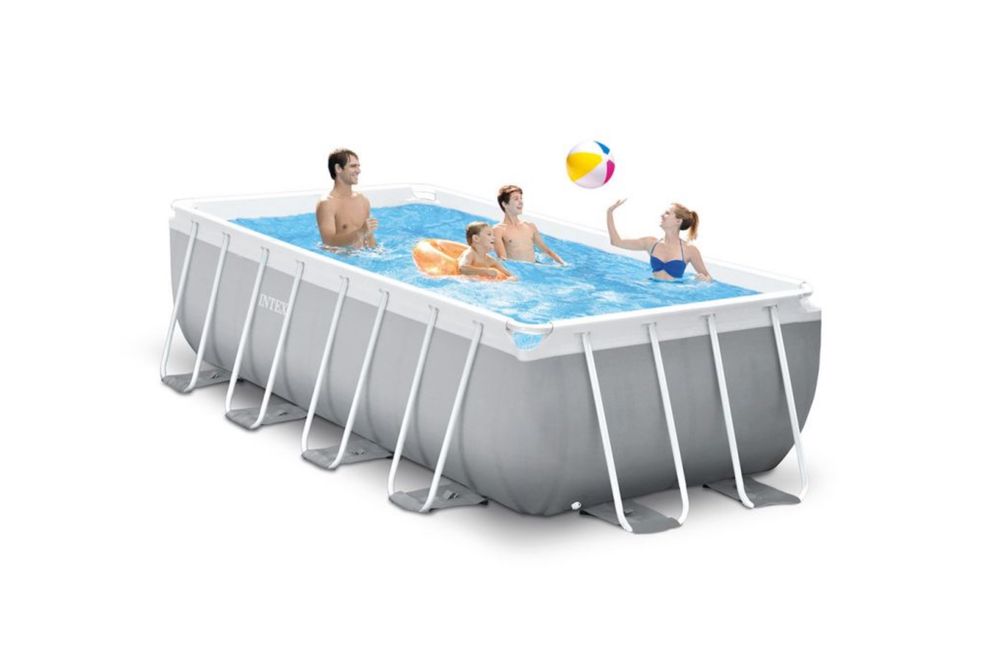 Intex Schwimmbad: Intex Prism Frame Rectangular Pool  - Grösse 400x200x122cm – Gebraucht aus kloten von Jean0077 1
