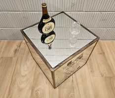 Mirror Cube Beistelltisch Side Table Glas Würfel Tisch