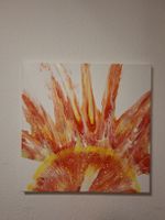 Abstraktes Acrylbild "Sonnenaufgang"