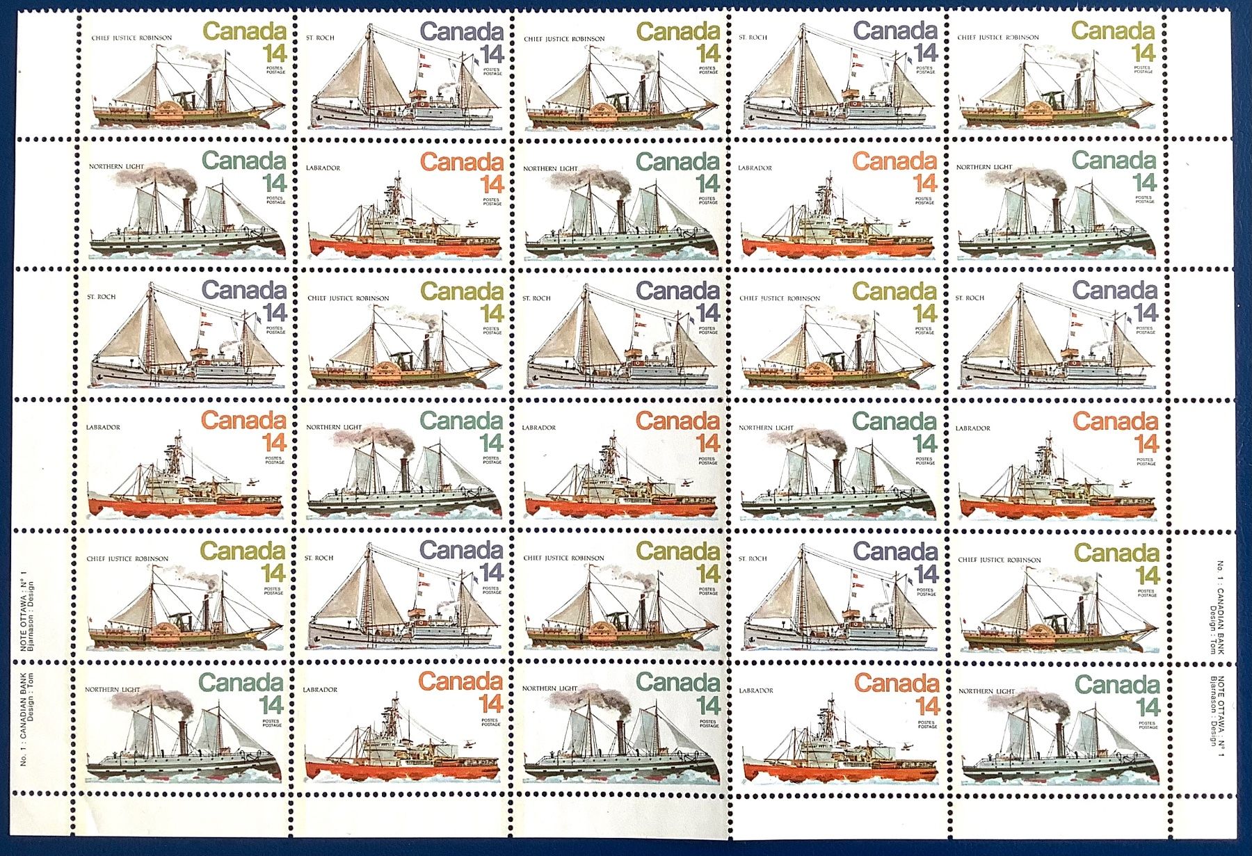 Tutti i francobolli: 1978 Kanada Schiffe/ Teilbogen Postfrisch ** – Nuovo (secondo la descrizione) da Liestal venduto da Skunk02