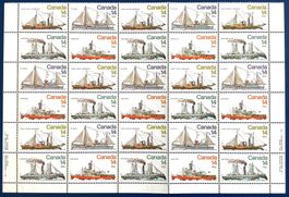 1978 Kanada Schiffe/ Teilbogen Postfrisch **