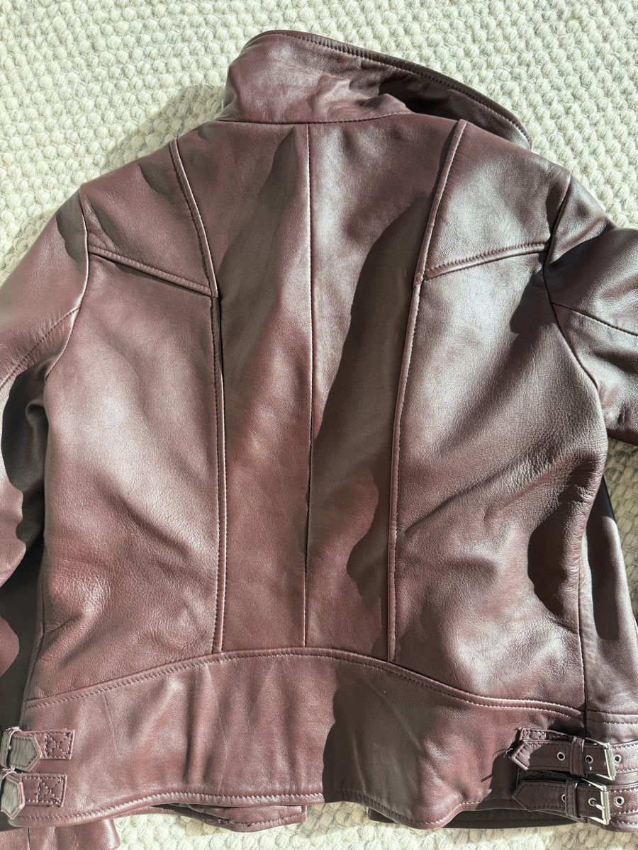 Mango Giacche: Mango Leather Biker Jacket - Size M – Nuovo (secondo la descrizione) da Hergiswil NW venduto da jaybee27 3