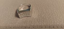 Swarovski Ring silberfarben mit Kristallen guter Zustand