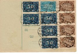 Paketkarte deutsches Reich 1923 - Luzern Postzoll