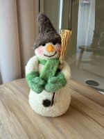 Schneemann Filz Deko Figur handgemacht vom Claro Laden, NEU