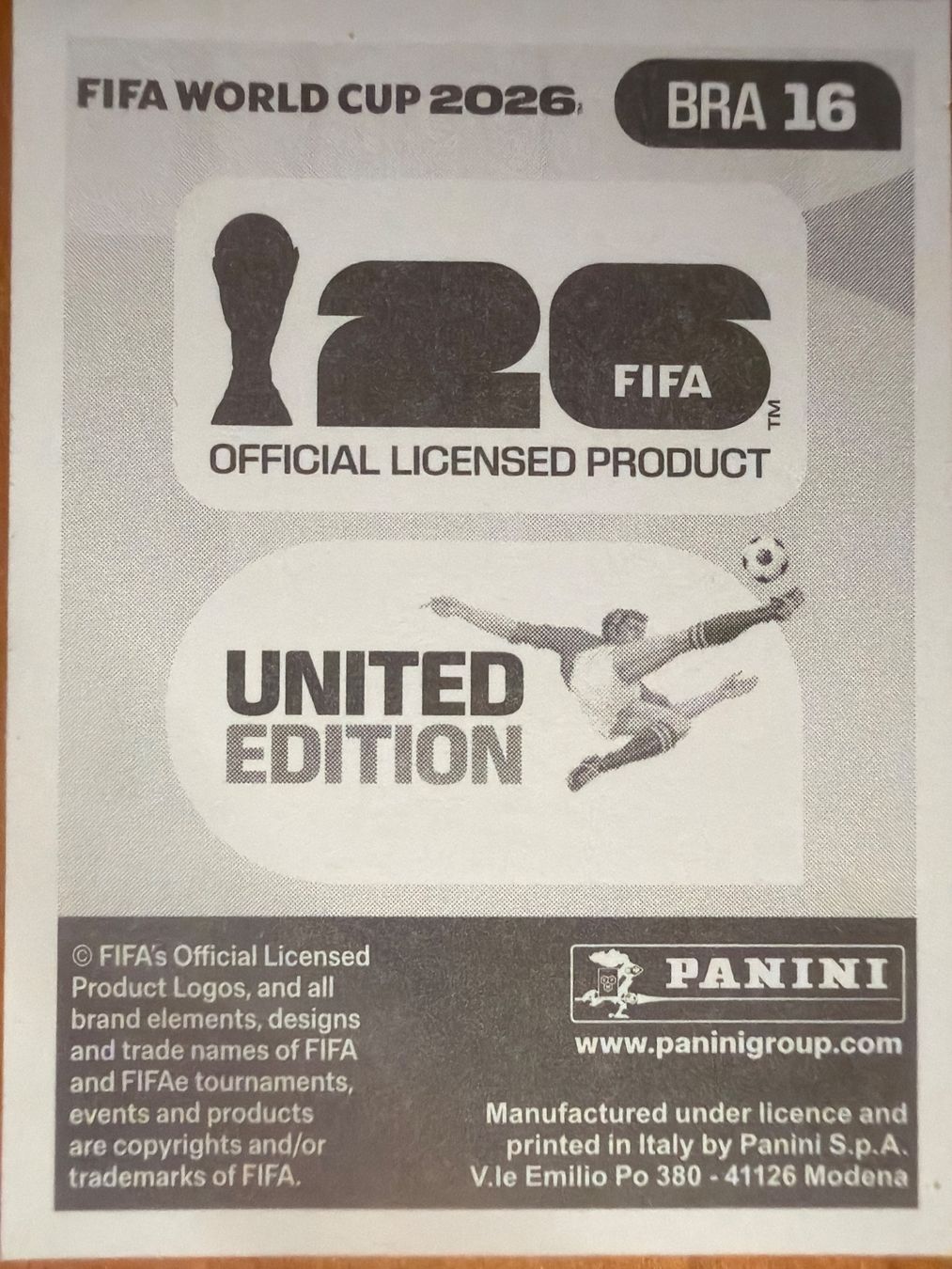 Panini Cartes à collectionner: Panini BRA16 – Neuf (Voir description) à Susten par Rechnun 1