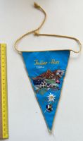 Wimpel Julier-Pass, Schweiz Stickerei, Vintage