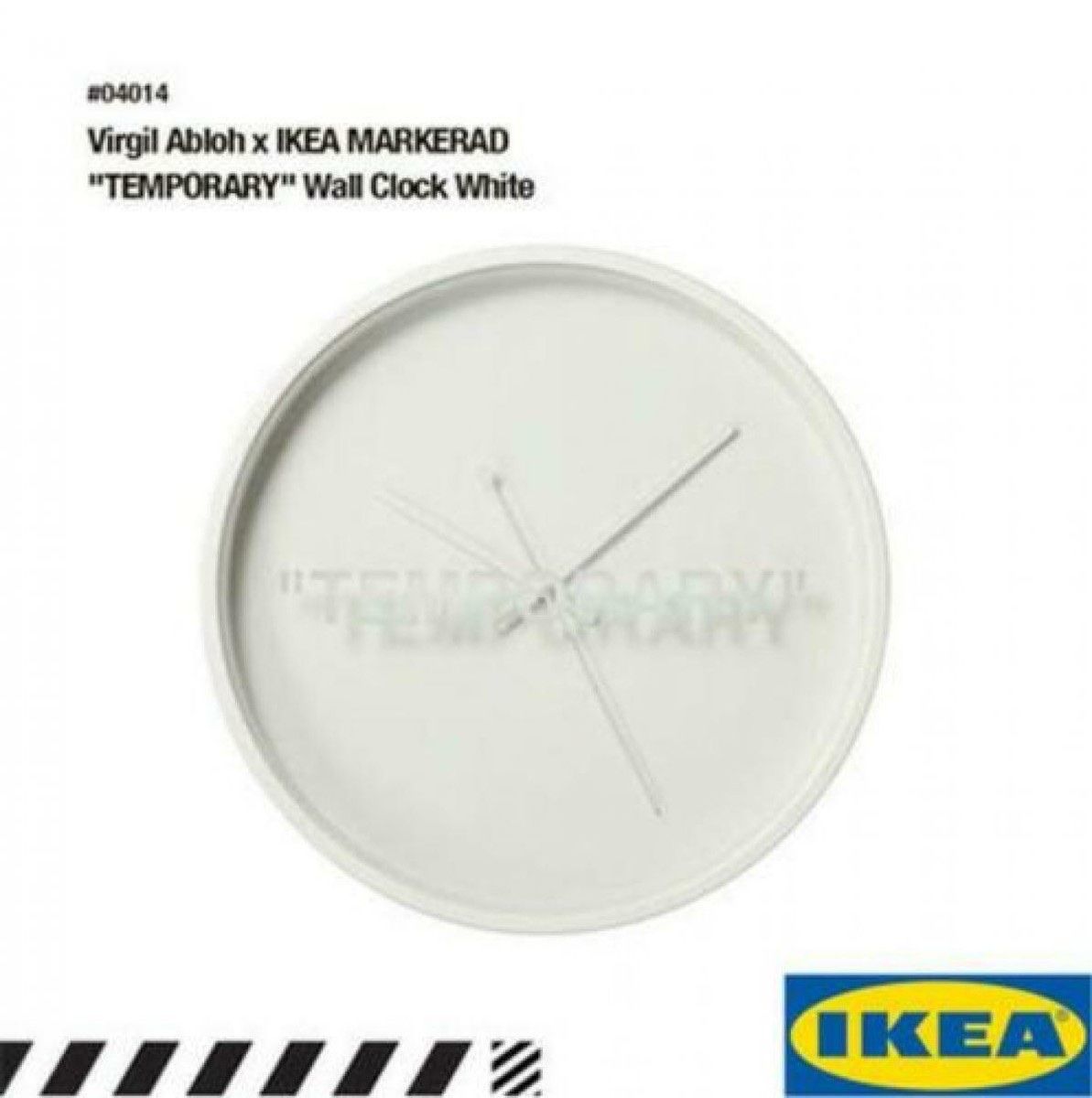 Ikea Orologi da terra & Orologi da parete: Virgil Abloh x IKEA clock “Temporary” – Usato da St-Légier-La Chiésaz venduto da Swoosh.